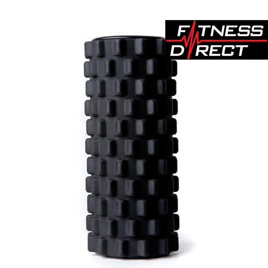 Fitness Direct Foam Roller Deep Tissue Massage Grid Trigger Point Muscles Gym -Black