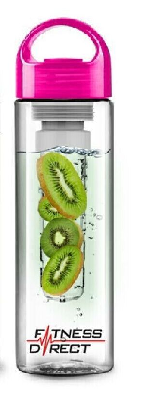 Fruit Infuser Water Bottle Sports Fruit Infusing Health Juice  BPA Free - PINK
