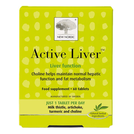 New Nordic Active Liver 60 Tablets Food Supplements Normal Liver Function