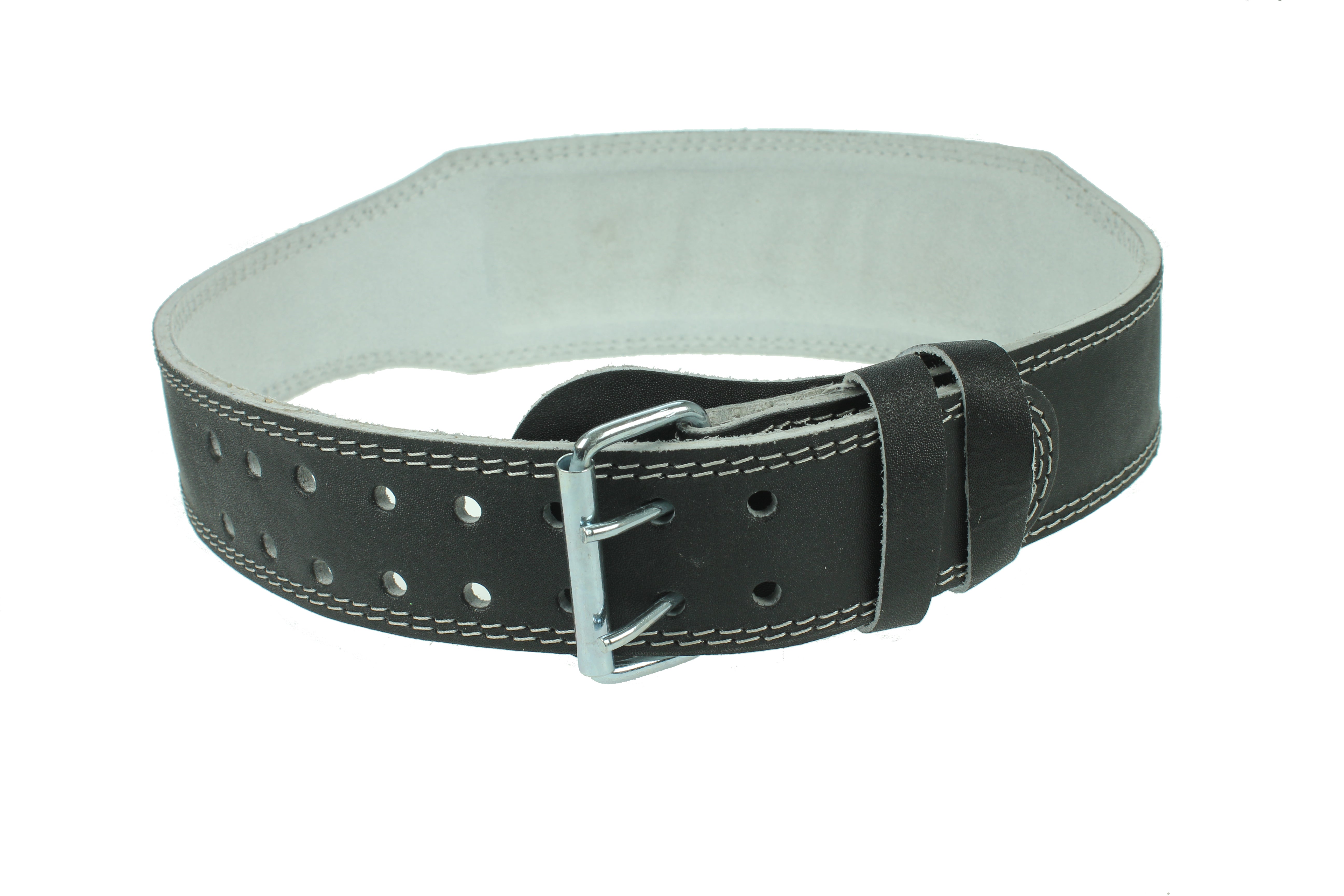 Gold's gym leather weight lifting online belt with padded back support