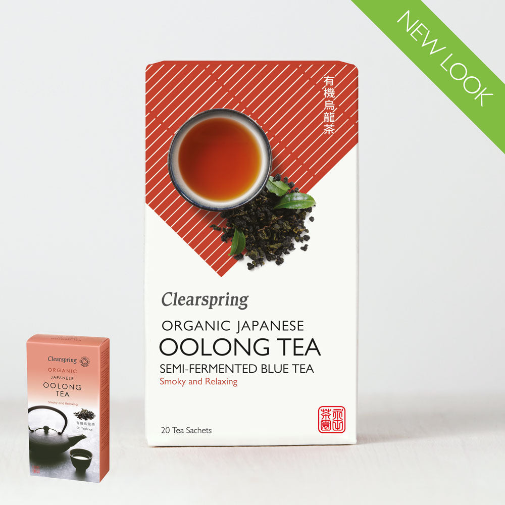 Clearspring Organic Japanese Oolong Tea 20 Tea Sachets Pack of 6