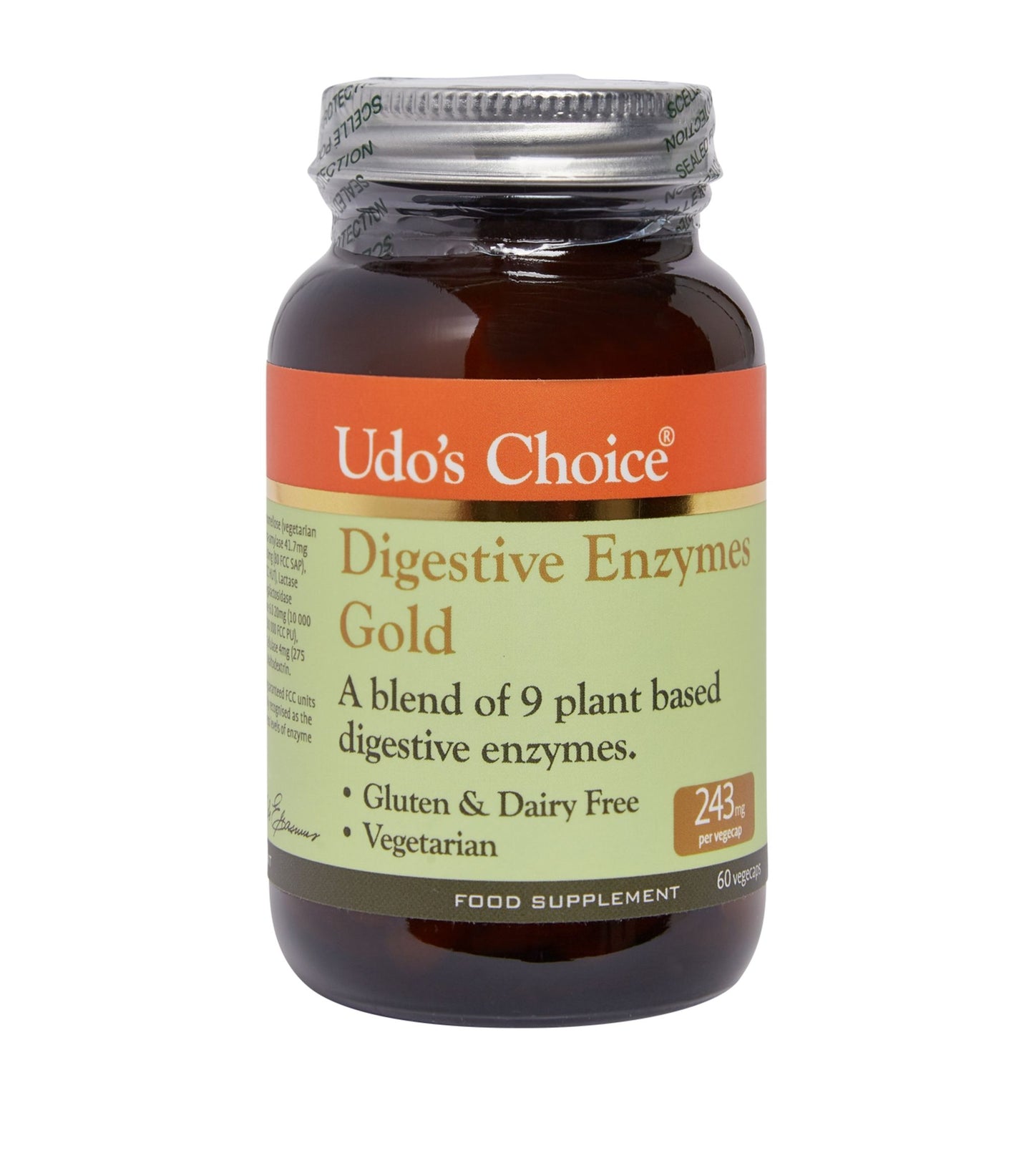 Udo's Choice Digestive Enzymes Gold 60 Vegecaps EXP: 28.02.23