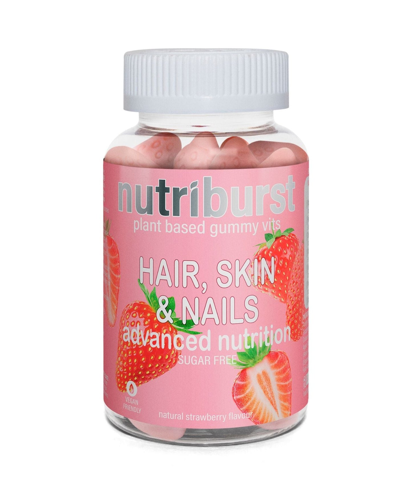NutriBurst Hair, Skin & Nails Advanced Nutrition Sugar Free 60 Gummies