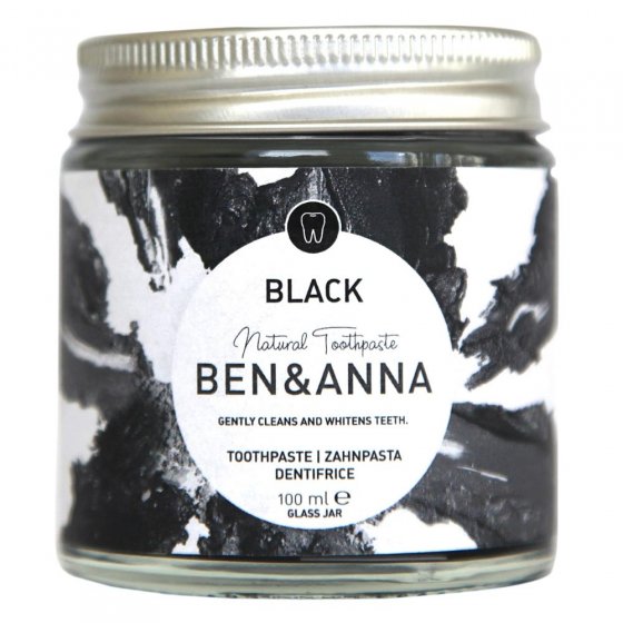 Ben & Anna Toothpaste Black with activated Charcoal 100ml Without Fluo ...