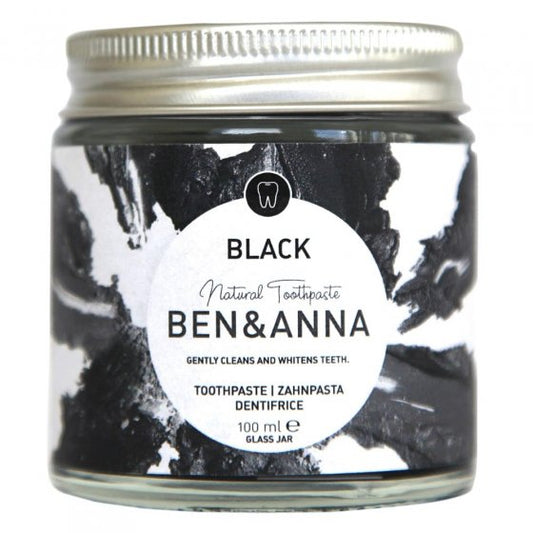 Ben & Anna Toothpaste Black with activated Charcoal 100ml Without Fluoride