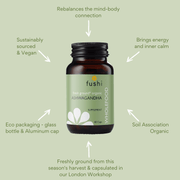 Fushi Wellbeing Organic Ashwagandha 60 Capsules