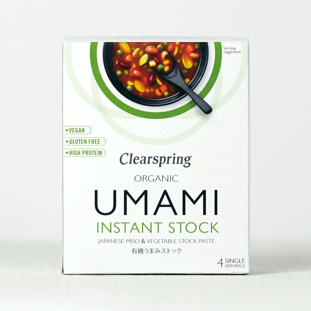 Clearspring Organic Umami Instant Stock Miso & Vegetable Stock Paste Pack of 6