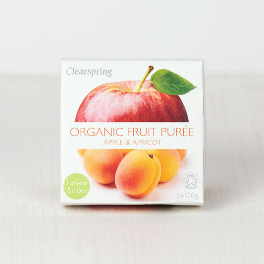 Clearspring Organic Fruit Purée Apple & Apricot Pack of 6