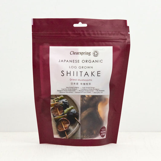 Clearspring Organic Japanese Shiitake Mushrooms Dried - Pack of 4