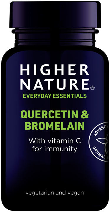 Higher Nature Quercetin & Bromelain 60 Vegetable Tablets