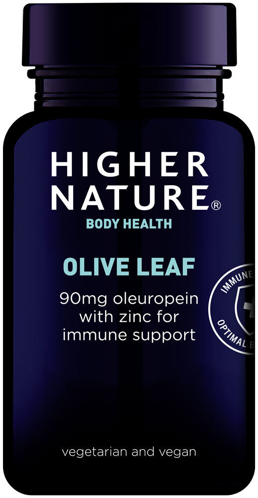 Higher Nature Olive Leaf 90 Vegetarian Capsules