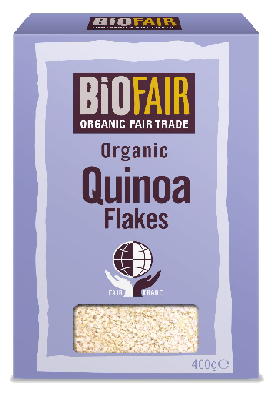 Biofair Organic Fair Trade Quinoa Flakes 400g Pack of 4