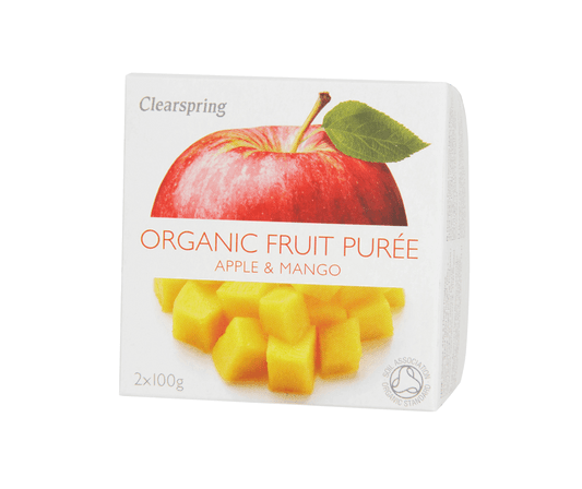 Clearspring Organic Fruit Purée - Apple & Mango (2x100g) Pack of 6