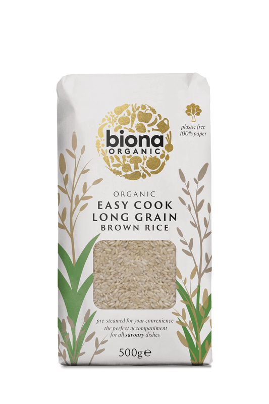 Biona Organic Easy Cook Long Grain Brown Rice 500g